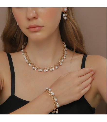 SET697 - Starry Sky Colorful Pearl Necklace Set